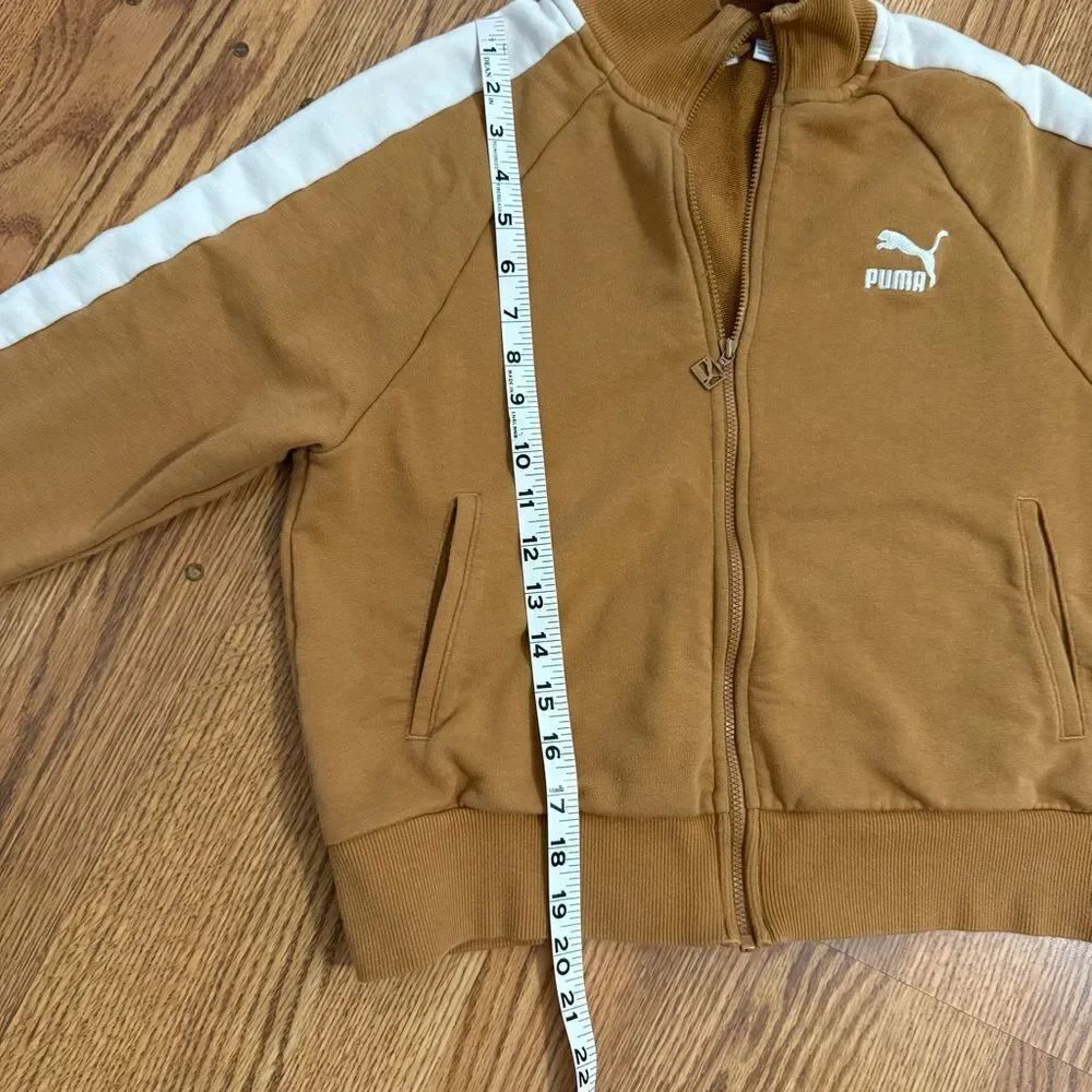 Puma Brown-orangish and White Classic T7 Tracksuit - Picture 14 of 15